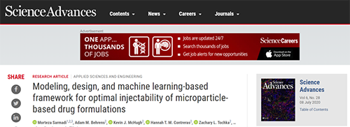 近日麻省理工大学的研究人员开发出一种计算模型，可以帮助改善注射类微粒制剂的可注射性并防止堵塞。