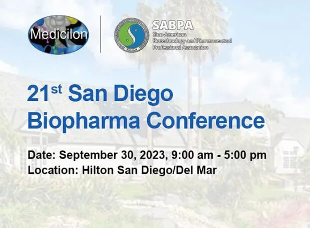 9月30日，不朽情缘mg官网陈春麟博士将出席第21届圣地亚哥生物制药大会